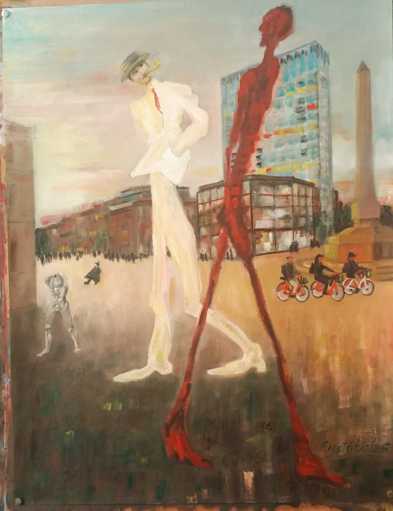 Encuentro inesperado (2026), pintura de Cristóbal Ramírez Garcerán